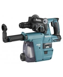 Makita DHR243ZJW Cordless perforator, 18 V, SDS-PLUS, 2.0J LED, VACUUM, Without batteries and charge
