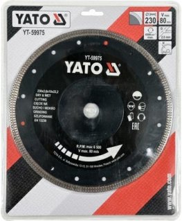 YATO DEIMANTINIS RATAS 230mm KERAMIKAI
