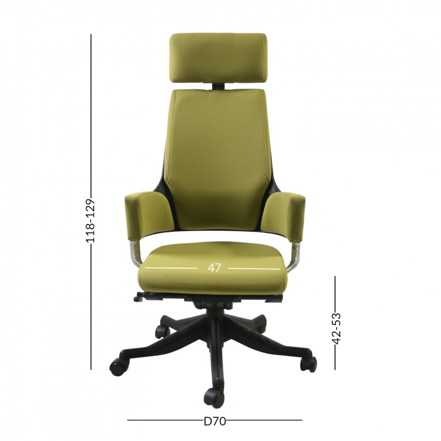 Task chair DELPHI olive green – 2