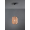 Trio Runa pendant lamp 35 cm, E27, matt black/sisal Trio Runa pendant lamp 35 cm, E27, matt black/sisal