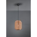 Trio Runa pendant lamp 35 cm, E27, matt black/sisal Trio Runa pendant lamp 35 cm, E27, matt black/sisal
