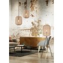 Trio Runa pendant lamp 35 cm, E27, matt black/sisal Trio Runa pendant lamp 35 cm, E27, matt black/sisal