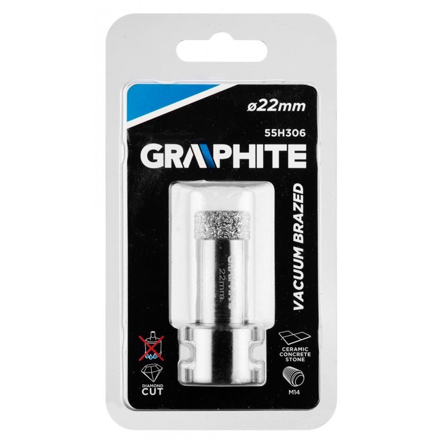 Graphite Grafitas 22 MM X M14 DEIMANTINĖS KIUGĖS KIUGĖS LAIKIKLIS 55H306 GRAFITAS – 3