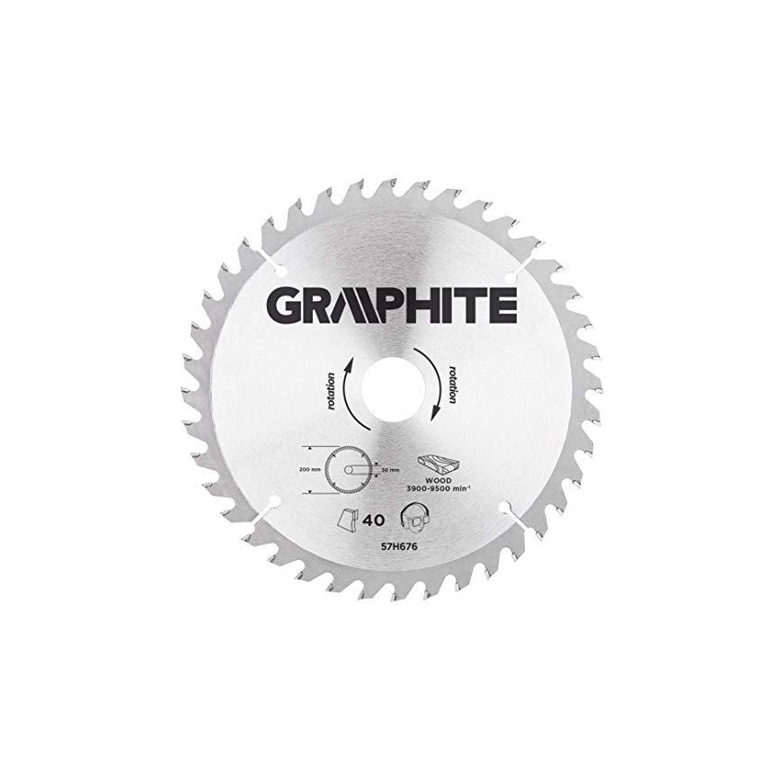 Graphite Graphite circular saw 200x30x3.2mm 40 teeth. - 57H676 – 2