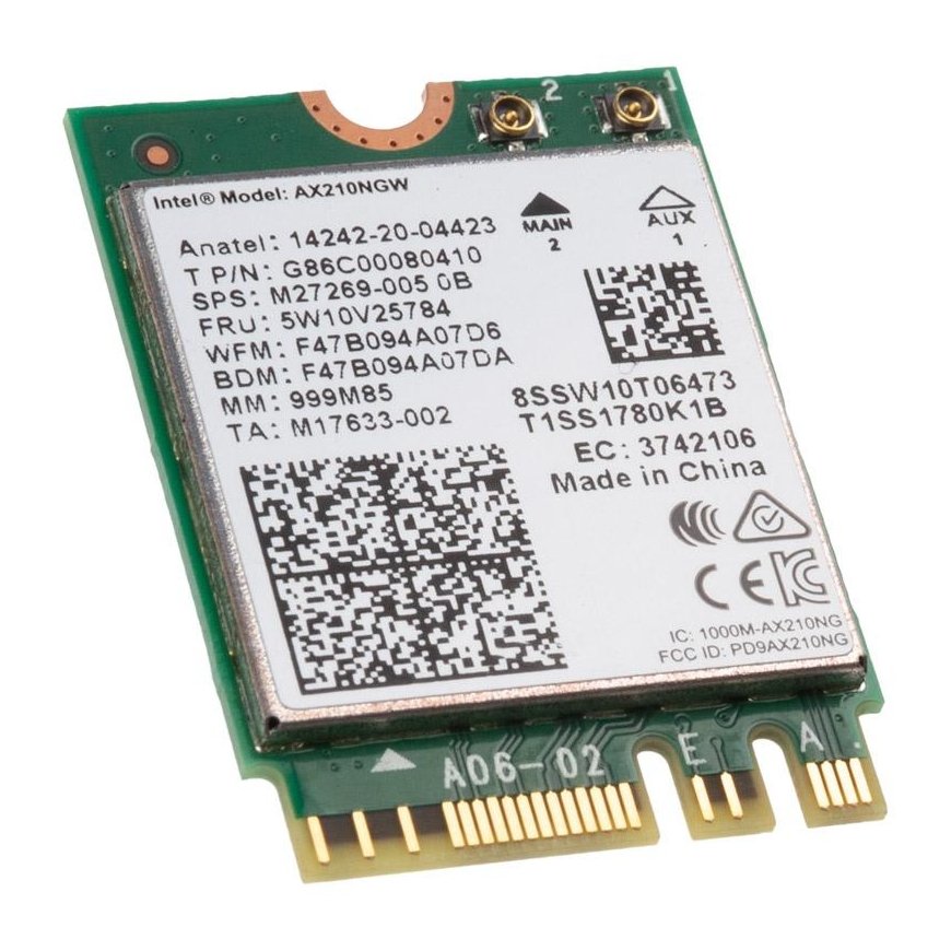 Intel Wi-Fi 6E AX210, WLAN +