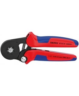 Professional crimping pliers for 0.08-16mm² or 2x10mm² tips, 97 53 14 KNIPEX