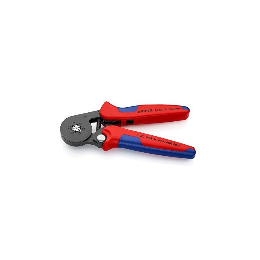 Professional crimping pliers for 0.08-16mm² or 2x10mm² tips, 97 53 14 KNIPEX – 5