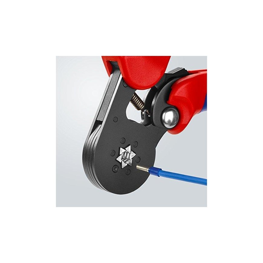 Profesionalios užspaudimo replės 0.08-16mm² arba 2x10mm² antgaliams, 97 53 14 KNIPEX – 7