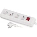 Plastrol 4 socket power line 5 m white (PS-470WS/5) Plastrol 4 socket power line 5 m white (PS-470WS/5)