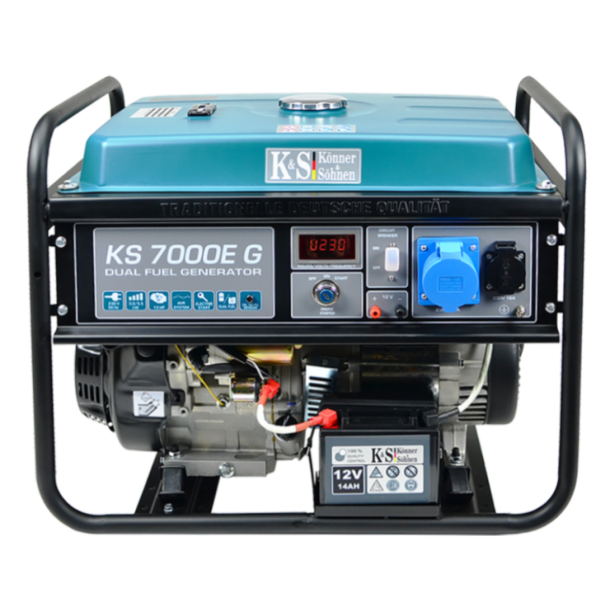 Könner & Söhnen hybrid (petrol/LPG) generator KS 7000E G