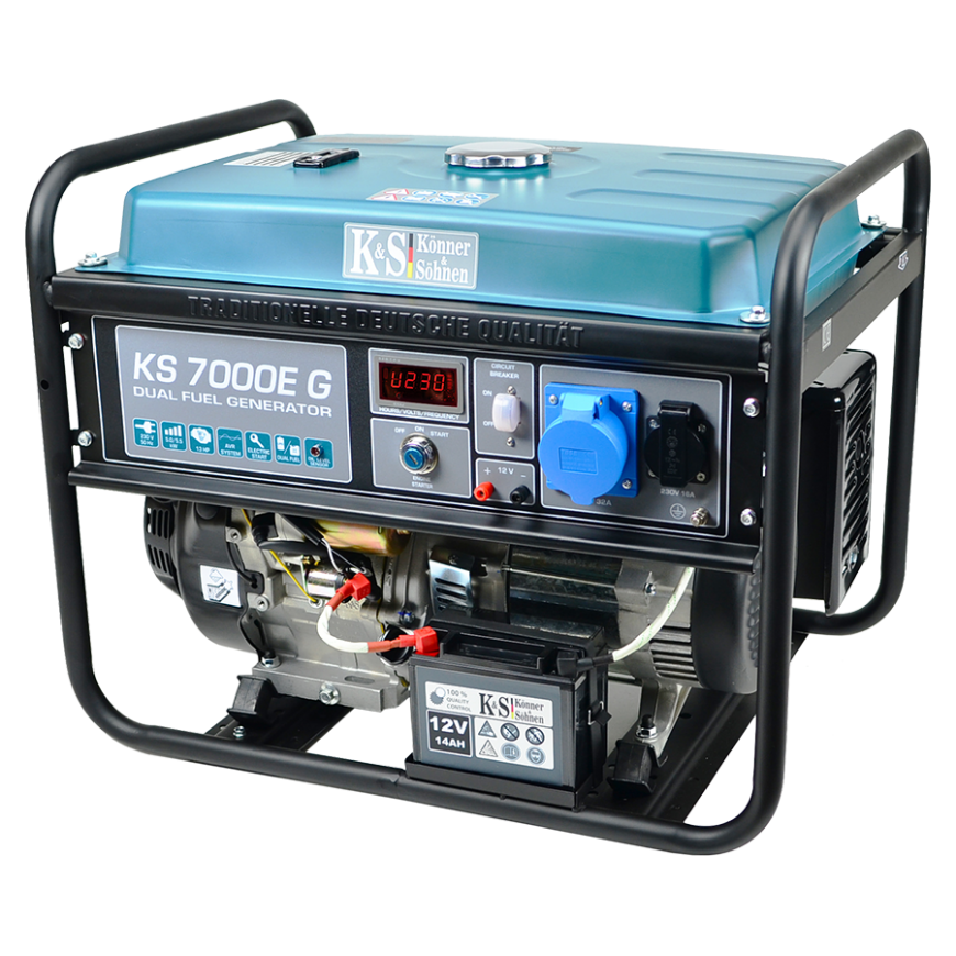 Könner & Söhnen hibridinis (benzinas/LPG) generatorius KS 7000E G – 5
