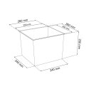 Prosperplast Pot with insert Urbi Square DURS265 white Prosperplast Pot with insert Urbi Square DURS265 white