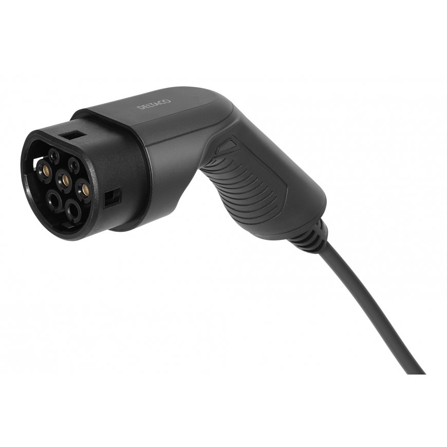 Deltaco EV-12010 power cable Black 10 m – 3