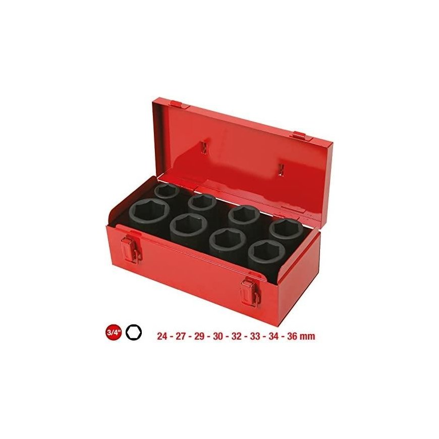"Kompl. smūg. galvučių 3/4"" 8 vnt.", KS Tools – 6
