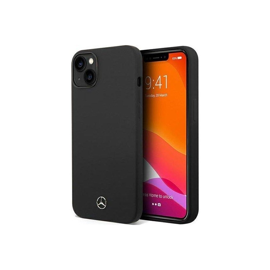 Case Mercedes Benz Mercedes Mercedes MEHCP14MSILBK iPhone 14 Plus 6.7 inch black/black hardcase sili – 2