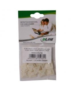 Fuj: tech cable tie clip, 20 x 20 mm, 10 pcs