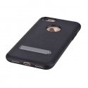 Devia iStand Aizmugurējais Silikona Apvalks priekš Apple iPhone 7 Plus / 8 Plus Melns Devia iStand Aizmugurējais Silikona Apvalks priekš Apple iPhone 7 Plus / 8 Plus Melns