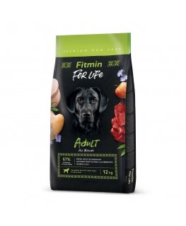 FITMIN For Life Adult Kõik tõud - kuiv koeratoit - 12 kg