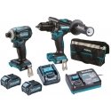 Makita DK0114G201 XGT Akumuliatorinių įrankių komplektas HP001G + TD001G + DC40RA + BL4040x2 + ADP10 + TOOLBAG (2 vnt Combo) Makita DK0114G201 XGT Akumuliatorinių įrankių komplektas HP001G + TD001G + DC40RA + BL4040x2 + ADP10 + TOOLBAG (2 vnt Combo)