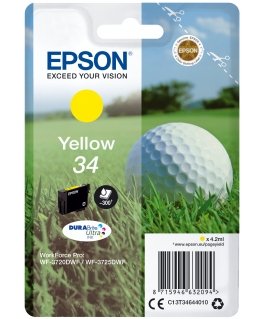 Epson Golf ball C13T34644010 tindikassett 1 tk Originaal Standard Yield Kollane
