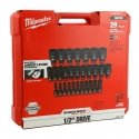 Milwaukee Accessories Smūginių galvučių (prailgintų) komplektas 1/2" 10vnt. Milwaukee (10,11,12,13,1
