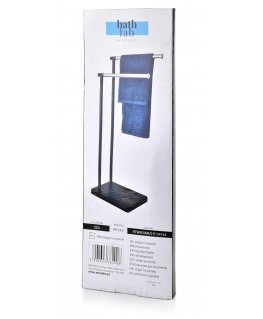 DEA Black towel rack 30 x 20 x 79-69 cm