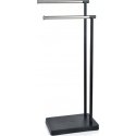 DEA Black towel rack 30 x 20 x 79-69 cm DEA Black towel rack 30 x 20 x 79-69 cm
