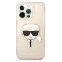 Karl Lagerfeld KLHCP13LKHTUGLGO iPhone 13 Pro / 13 6,1" zloto/auksinis kietas dėklas, blizgantis Karlo galva Karl Lagerfeld KLHCP13LKHTUGLGO iPhone 13 Pro / 13 6,1" zloto/auksinis kietas dėklas, blizgantis Karlo galva