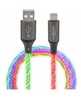 Ansmann USB-A / USB-C Cable with LED lighting 100cm 1700-0158