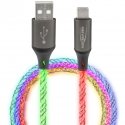 Ansmann USB-A / USB-C Cable with LED apšvietimas 100cm 1700-0158 Ansmann USB-A / USB-C Cable with LED apšvietimas 100cm 1700-0158