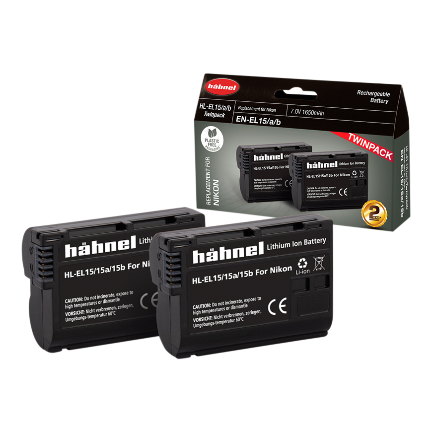 Hahnel HÄHNEL BATTERY NIKON HL-EL15HP TWIN
