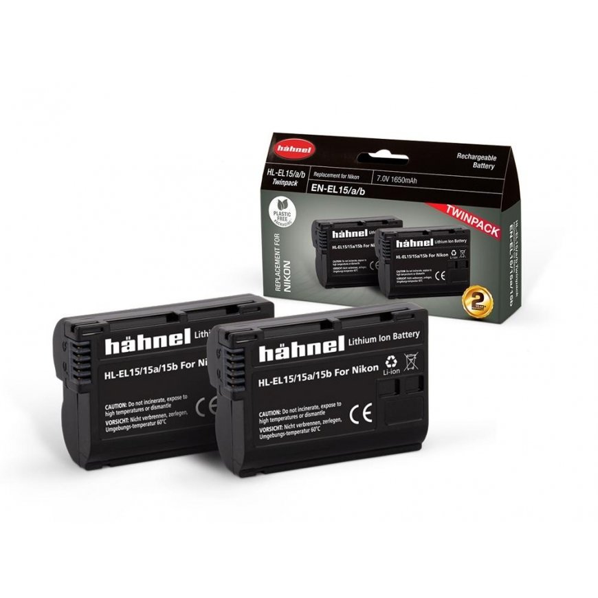 Hahnel HÄHNEL BATTERY NIKON HL-EL15HP TWIN PACK – 2