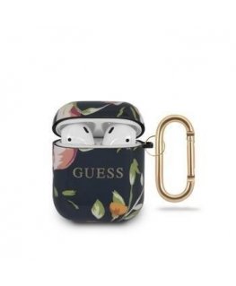 Guess protective case GUACA2TPUBKFL03 Flower Collection N3 for AirPods 1 black