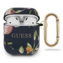 Guess protective case GUACA2TPUBKFL03 Flower Collection N3 for AirPods 1 black Guess protective case GUACA2TPUBKFL03 Flower Collection N3 for AirPods 1 black