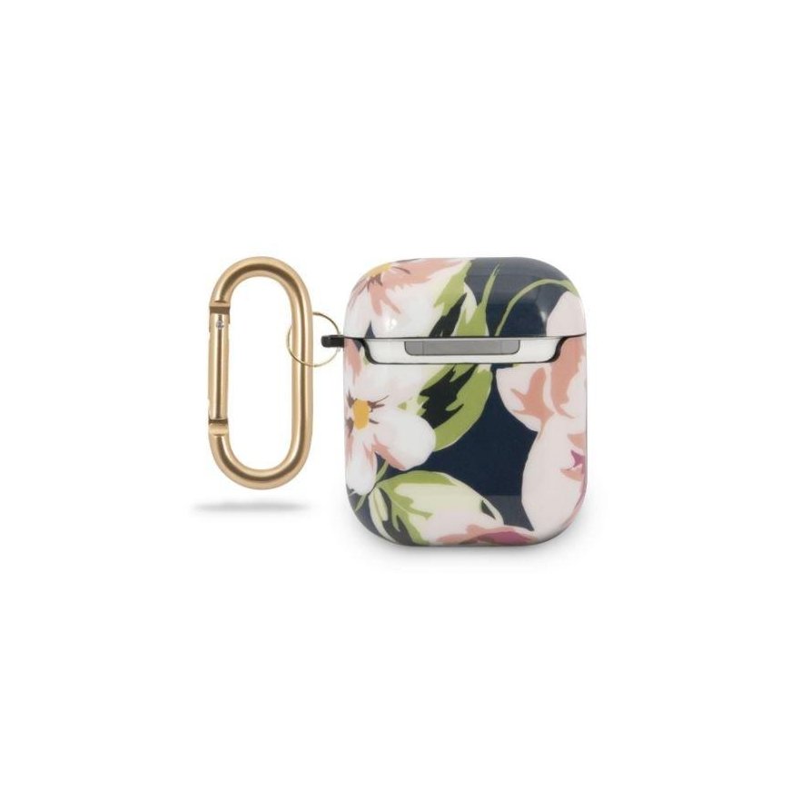 Guess apsauginis dėklas GUACA2TPUBKFL03 Flower Collection N3, skirtas AirPods 1 juodas – 3