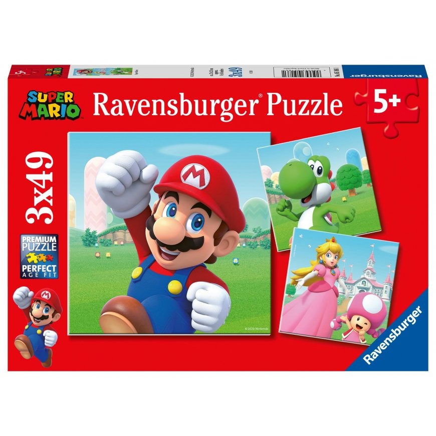 Ravensburger Puzzle 3x49 pcs. - Super Mario