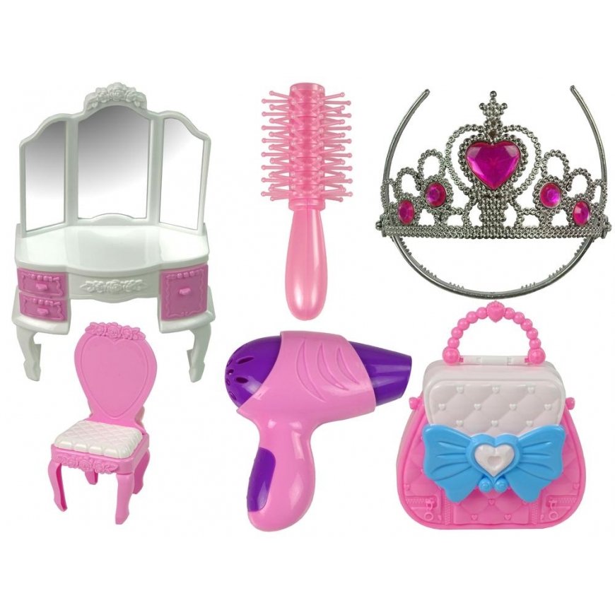 Lean Cars Princess Tent for Kids Beauty Salon Pink Accessories Crown – 3