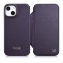 icarer CE Premium Leather Folio Case for iPhone 14 Plus Magnetic Reversible Leather Folio Case MagSafe Dark Purple (WMI14220715- icarer CE Premium Leather Folio Case for iPhone 14 Plus Magnetic Reversible Leather Folio Case MagSafe Dark Purple (WMI14220715-