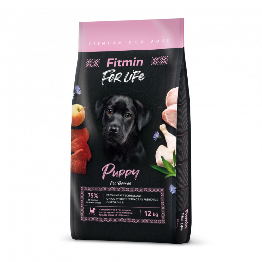 FITMIN For Life Puppy - sausā suņu barība - 12 kg