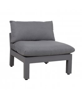 Modular sofa FLUFFY armless section, grey