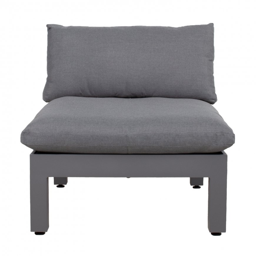 Modular sofa FLUFFY armless section, grey – 2