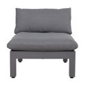 Modular sofa FLUFFY armless section, grey Modular sofa FLUFFY armless section, grey