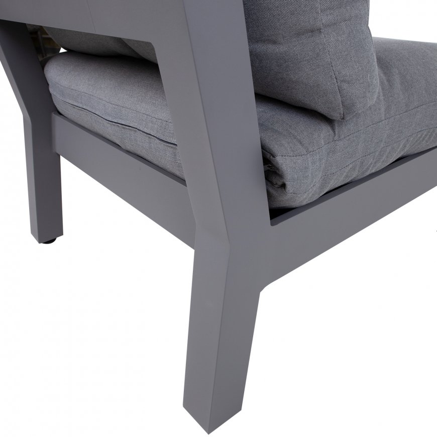 Modular sofa FLUFFY armless section, grey – 5