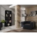 Topeshop R60 CZERŃ biroja grāmatu skapis Topeshop R60 CZERŃ biroja grāmatu skapis