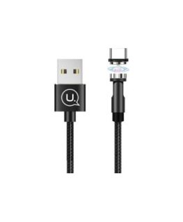 Wow USB-C to USB-C PD 60W 3A Super Fast Charge 1m Cable with built-in magnetic organiser clips White