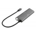 Deltaco USBC-1207 хаб-разветвитель USB 3.2 Gen 1 (3.1 Gen 1) Type-C 5000 Мбит/с Серый Deltaco USBC-1207 хаб-разветвитель USB 3.2 Gen 1 (3.1 Gen 1) Type-C 5000 Мбит/с Серый