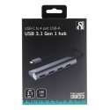 Deltaco USBC-1207 interfeisa centrmezgls USB 3.2 Gen 1 (3.1 Gen 1) Type-C 5000 Mbit/s Pelēks Deltaco USBC-1207 interfeisa centrmezgls USB 3.2 Gen 1 (3.1 Gen 1) Type-C 5000 Mbit/s Pelēks