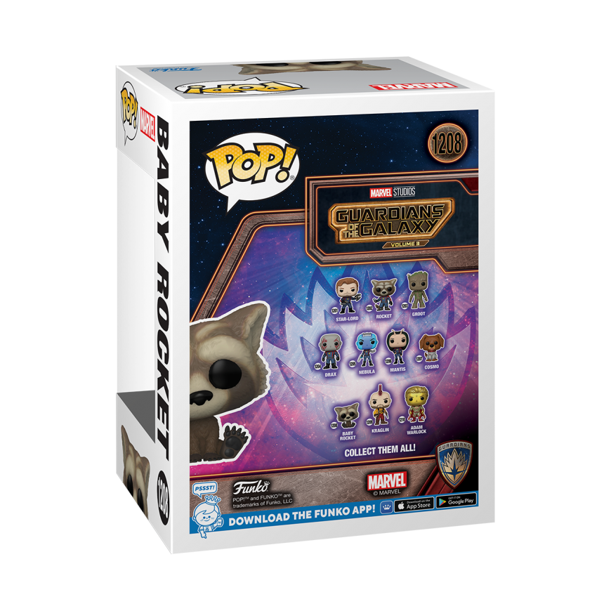 FUNKO POP! Vinyl Figuur: Guardians of The Galaxy 3 Baby Rocket – 3