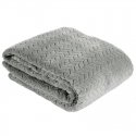 Eurofirany DESIGN 91 CINDY Soft and gentle plaid with an embossed pattern, 170X210 cm, color: steel Eurofirany DESIGN 91 CINDY Soft and gentle plaid with an embossed pattern, 170X210 cm, color: steel