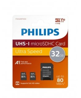Philips MicroSDHC 2-Pack 32GB Class 10 UHS-I U1 incl. Adapter